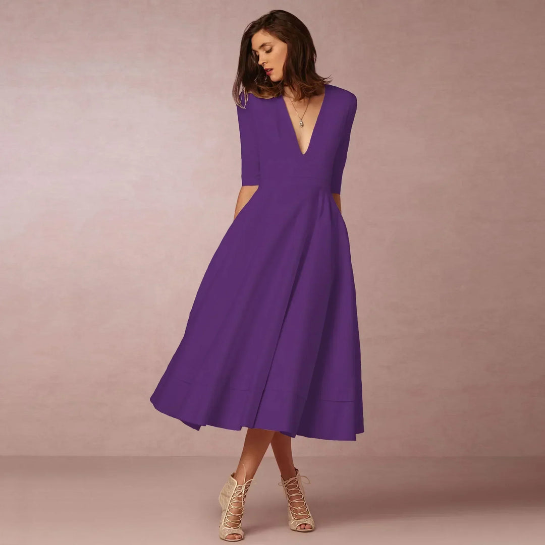 Naina | Women's Elegant A-line Evening Dress