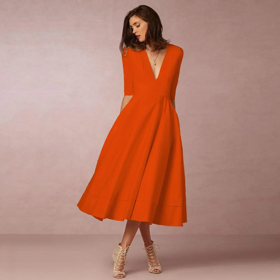 Naina | Women's Elegant A-line Evening Dress