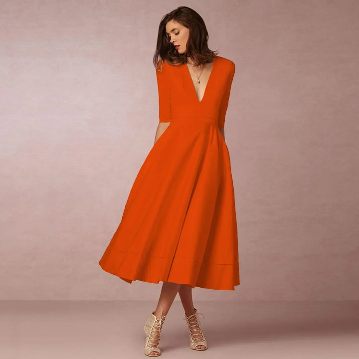 Naina | Women's Elegant A-line Evening Dress