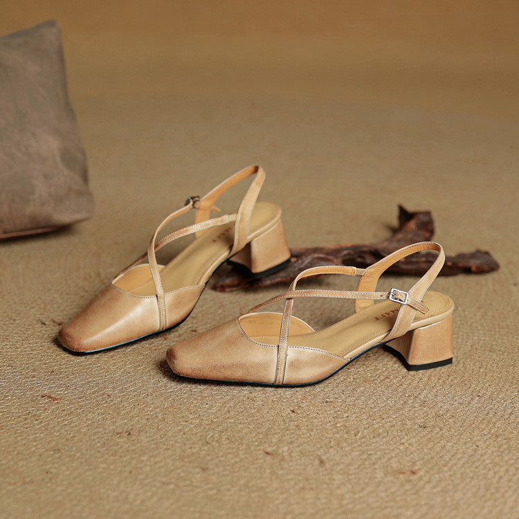 Eleanor | Women's Vintage Low Block Heels