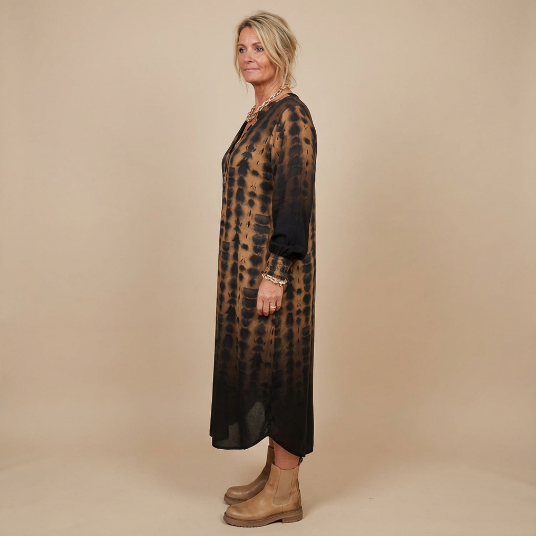 MARLEY QUIN | ELEGANT GRADIENT MAXI DRESS