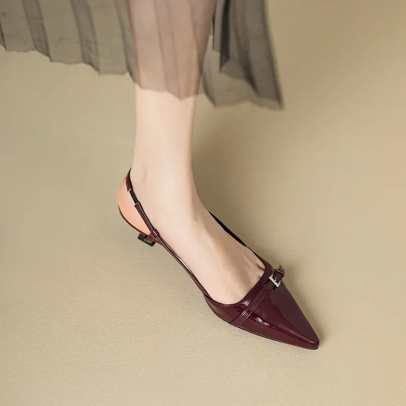 Claire | Women's Summer Orthopedic Kitten Toe Heels