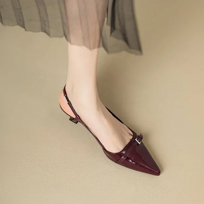 Claire | Women's Summer Orthopedic Kitten Toe Heels