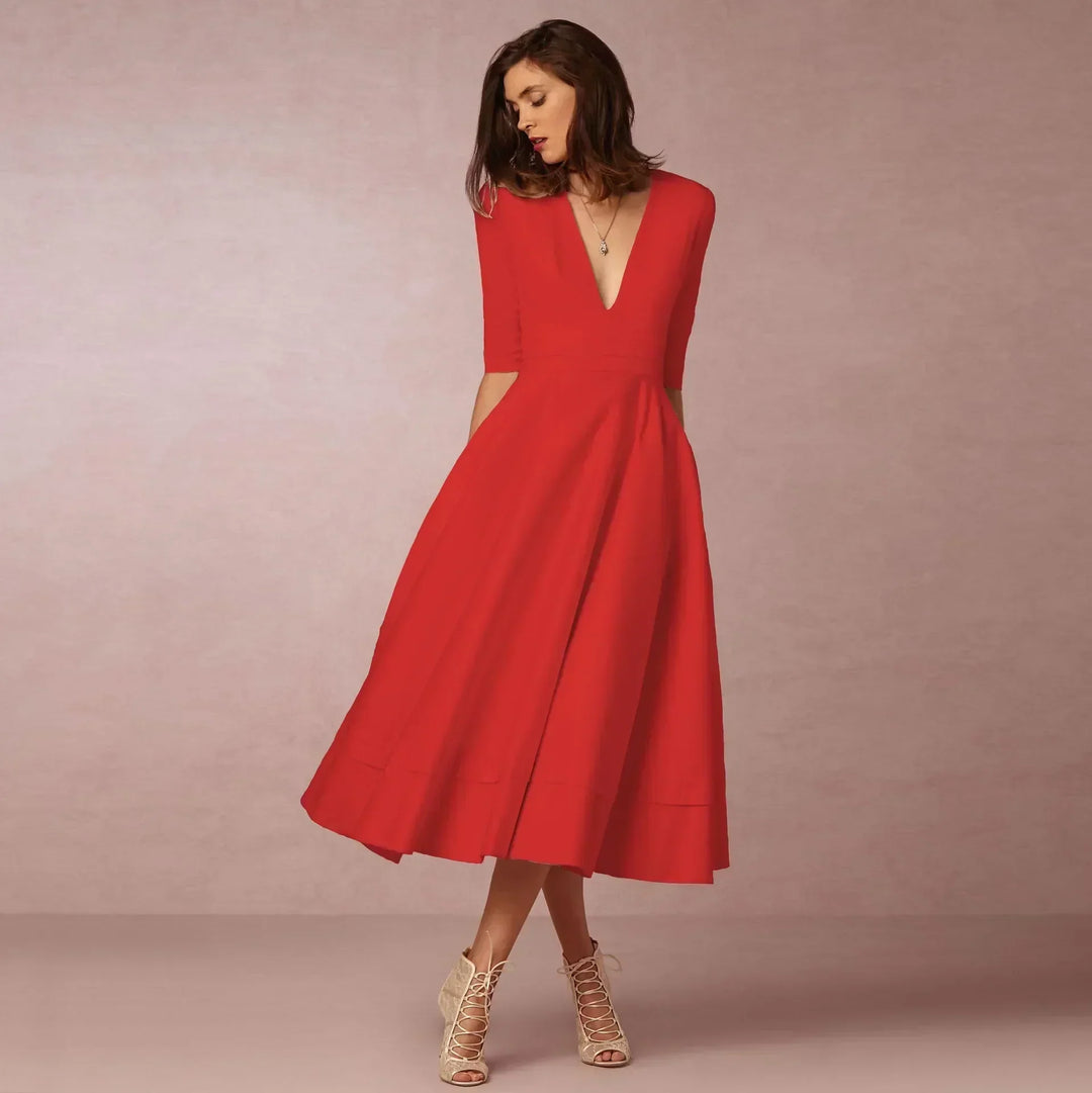 Naina | Women's Elegant A-line Evening Dress
