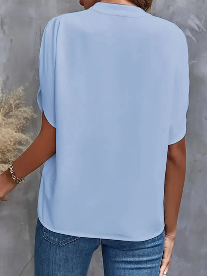 Silke | Women's Elegant Satin Flowing Blouse