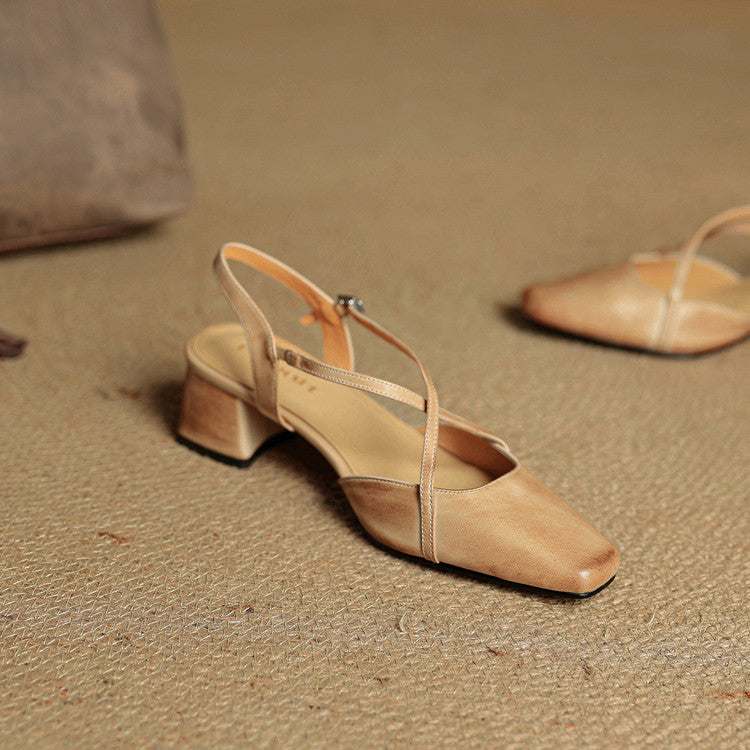 Eleanor | Women's Vintage Low Block Heels