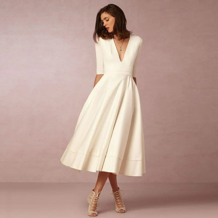 Naina | Women's Elegant A-line Evening Dress