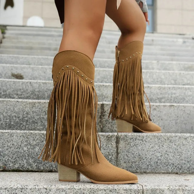 Journee | Women’s Summer Studded Cowboy Boots