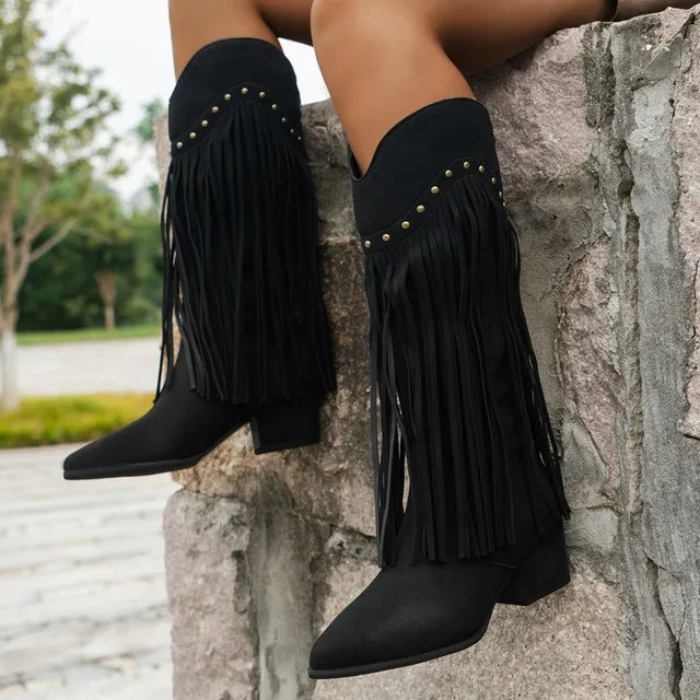 Journee | Women’s Summer Studded Cowboy Boots