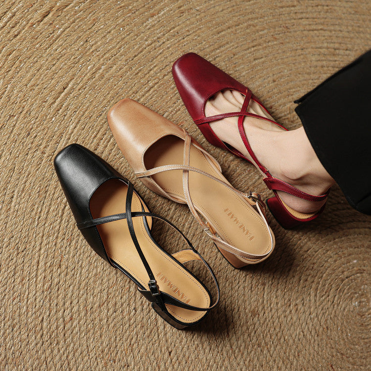 Eleanor | Women's Vintage Low Block Heels