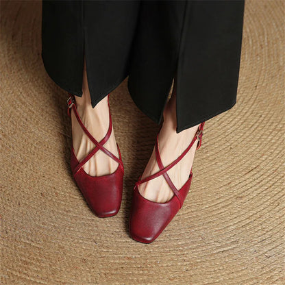 Eleanor | Women's Vintage Low Block Heels