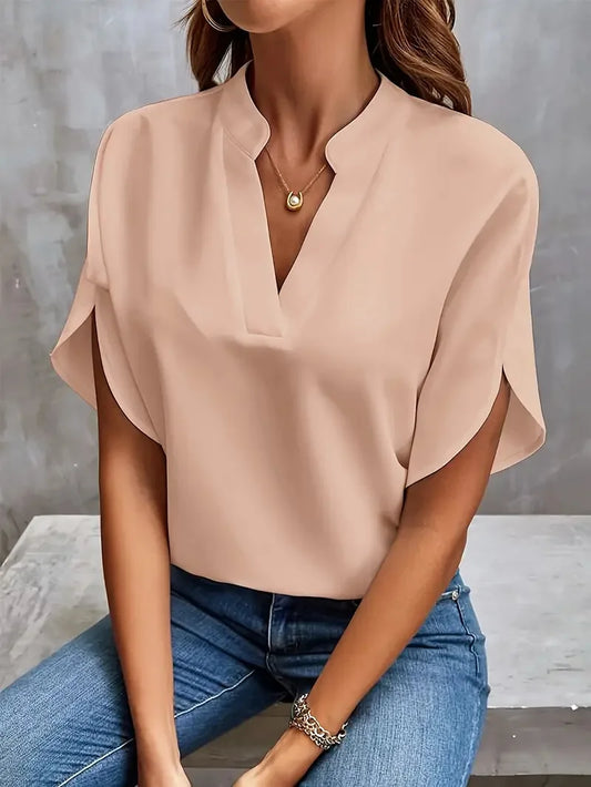 Silke | Women's Elegant Satin Flowing Blouse