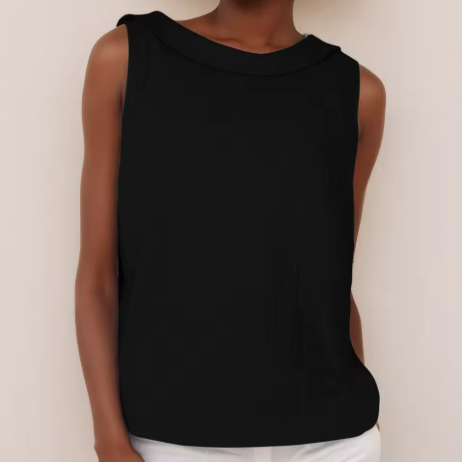 Maria | Women's Mockneck Sleeveless Casual Top