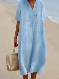 Violet | Women's Summer Linen Sun Dress