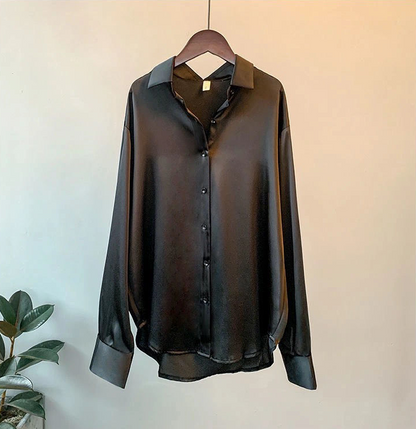 Cassandra | Women's Elegant Satin Blouse