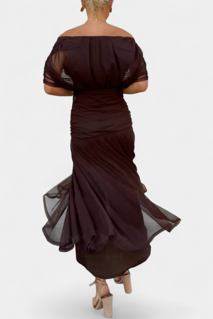 Zuri | Women's Elegant Off-Shoulder Evening Dress