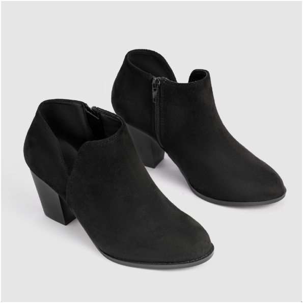 LILLIAN | POINTED ANKLE BOOT WITH SUEDE EFFECT