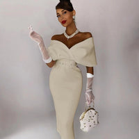 Nova | Women's Elegant Off-Shoulder Evening Dress