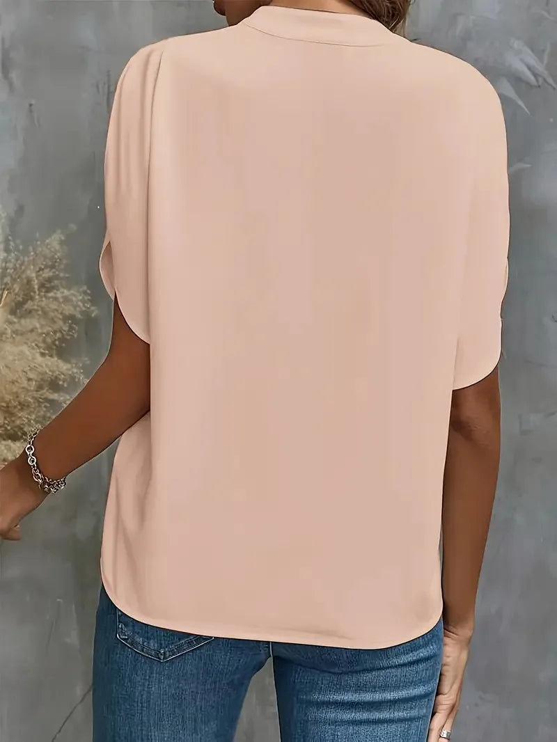 Silke | Women's Elegant Satin Flowing Blouse