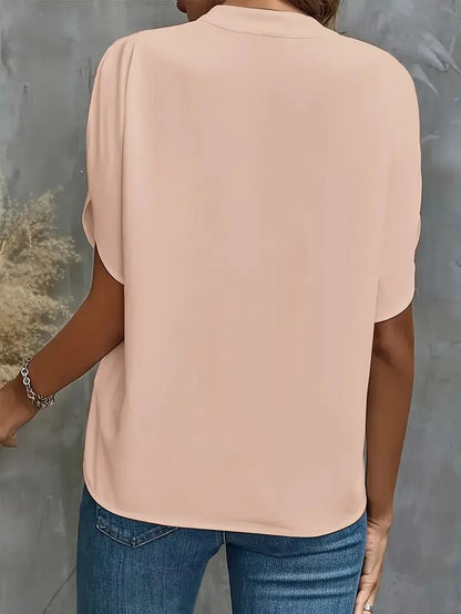 Silke | Women's Elegant Satin Flowing Blouse