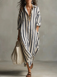 Hadley | Women's Striped Summer Maxi Dress