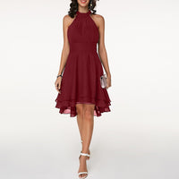 Bianca | Women’s Summer Halter Neck Midi Dress