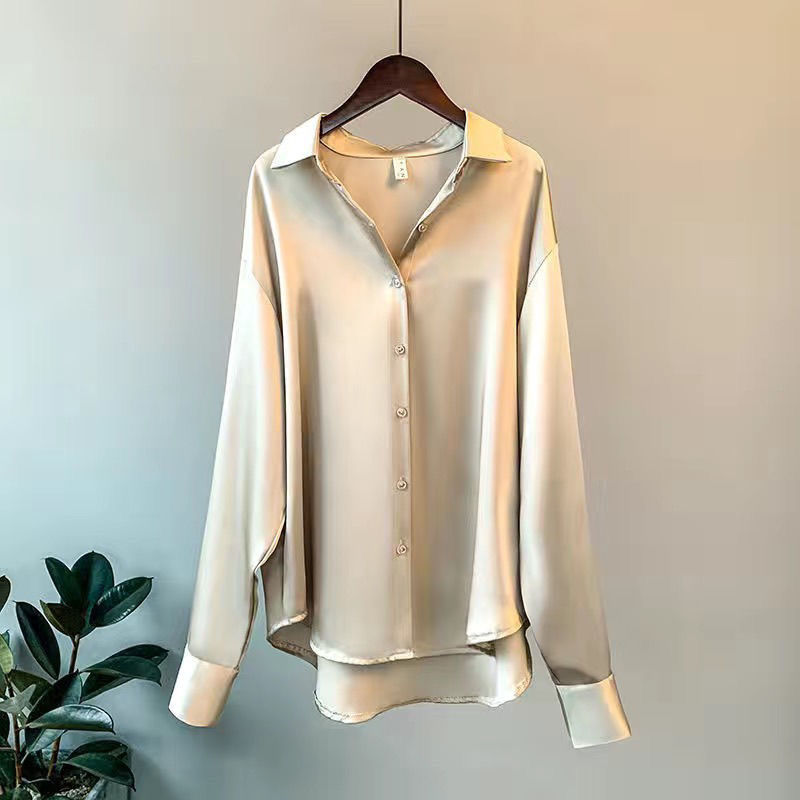 Cassandra | Women's Elegant Satin Blouse