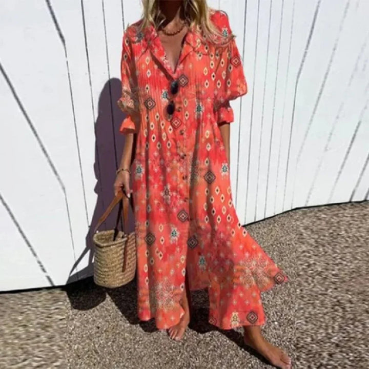 Fleuria | Women's Summer Floral Maxi Dress