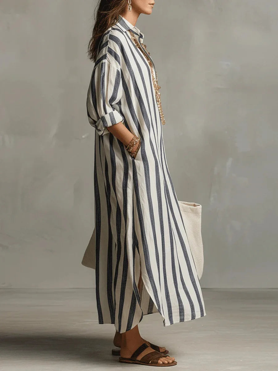 Hadley | Women's Striped Summer Maxi Dress