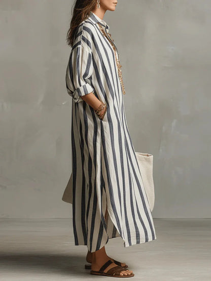 Hadley | Women's Striped Summer Maxi Dress