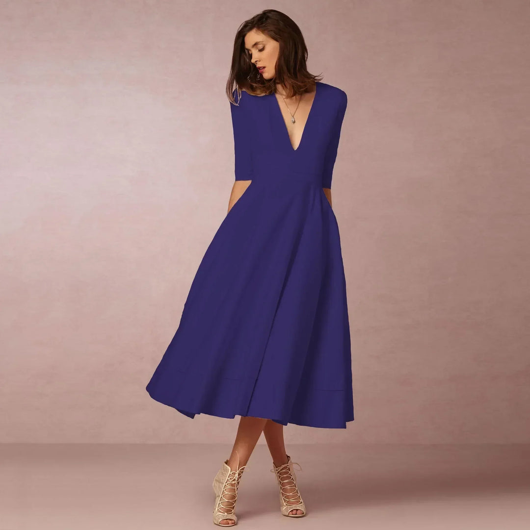 Naina | Women's Elegant A-line Evening Dress