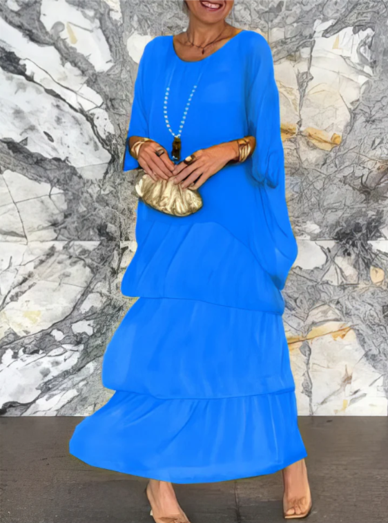 VIVIENNE | ELEGANT TUMMY COVERING MAXI DRESS