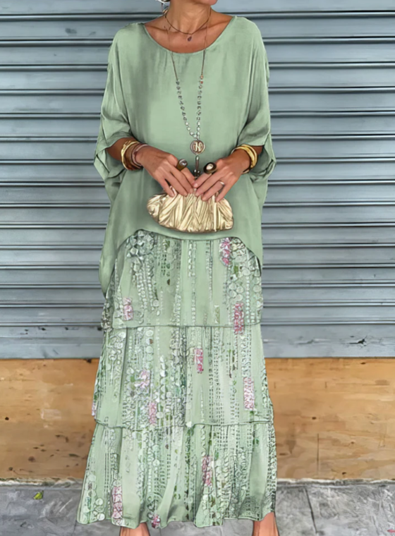 VIVIENNE | ELEGANT TUMMY COVERING MAXI DRESS