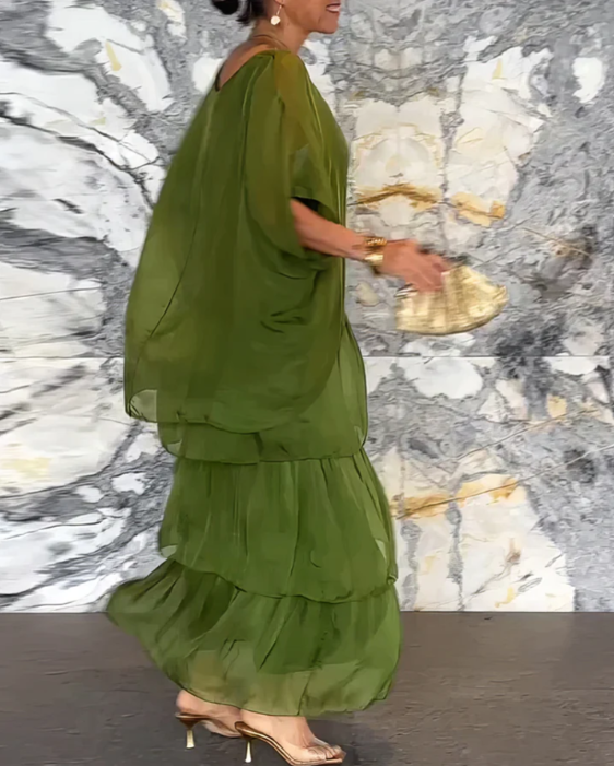 VIVIENNE | ELEGANT TUMMY COVERING MAXI DRESS