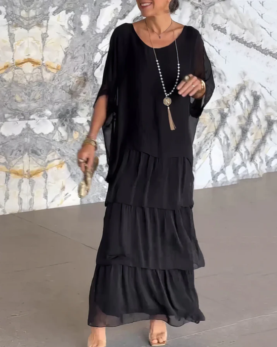 VIVIENNE | ELEGANT TUMMY COVERING MAXI DRESS