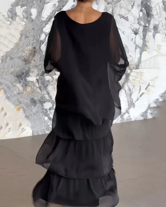 VIVIENNE | ELEGANT TUMMY COVERING MAXI DRESS