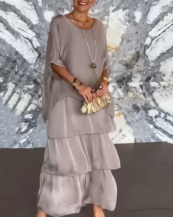 VIVIENNE | ELEGANT TUMMY COVERING MAXI DRESS