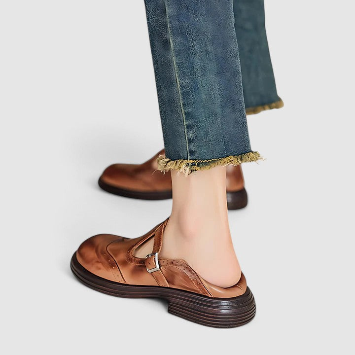 Louise | Women's Classic Mary Janes with Low Heel