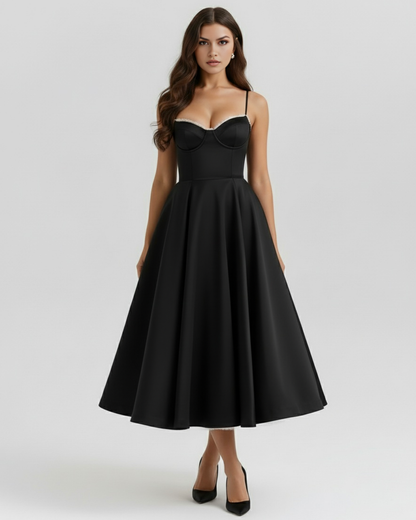 Zoey | Women's Elegant A-Line Midi Dress