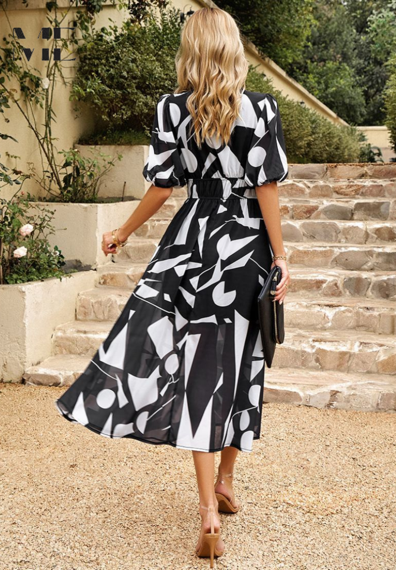Monica | Women's Summer Floral Midi Dress