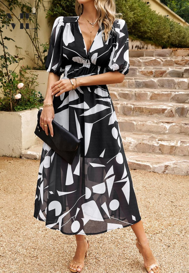 Monica | Women's Summer Floral Midi Dress