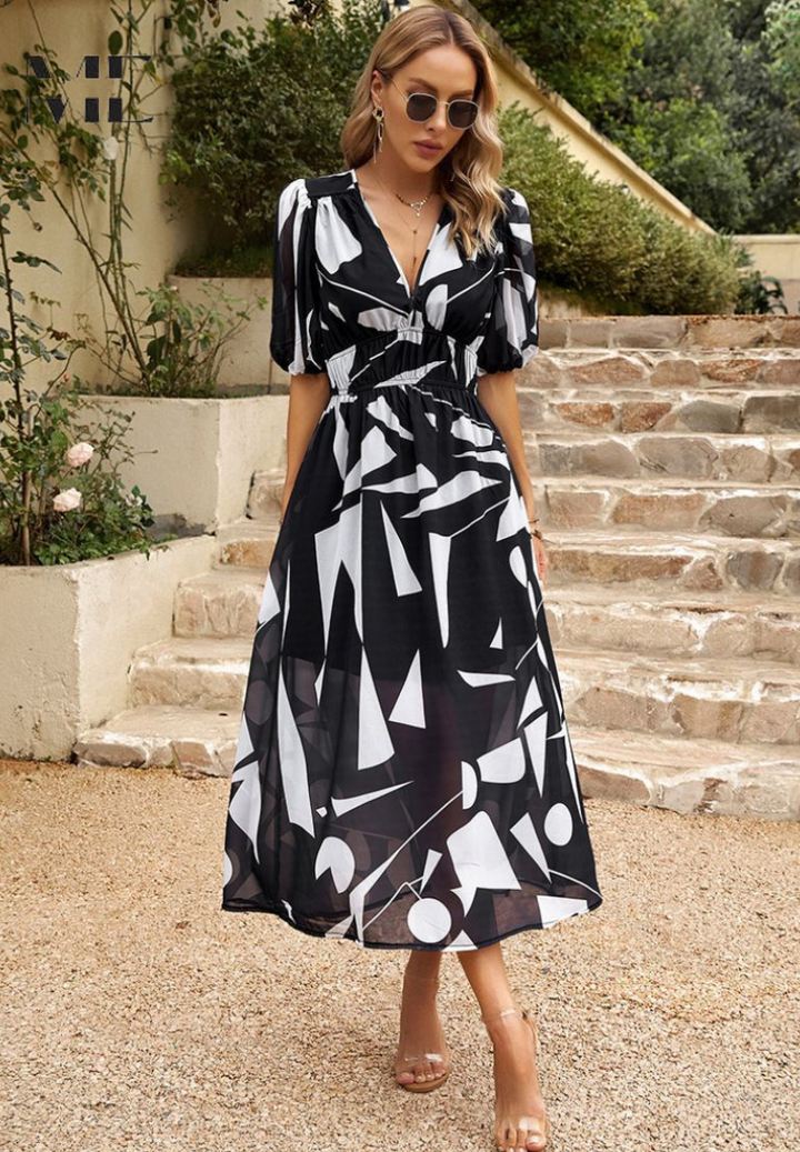 Monica | Women's Summer Floral Midi Dress