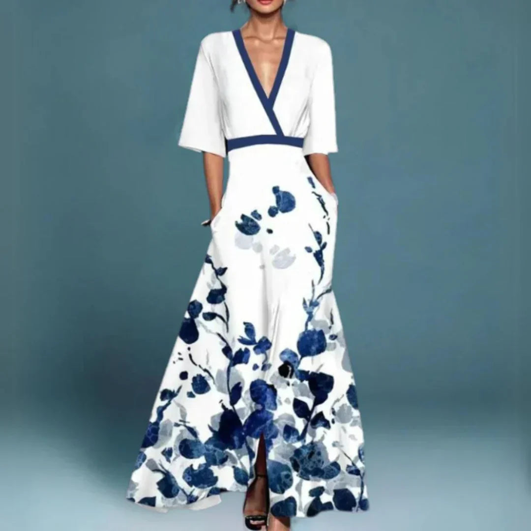 Jill | Women's Floral Wedding Guest Maxi Dress