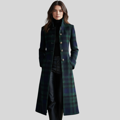 Cassy | Women's Elegant Tailored Checkered Coat