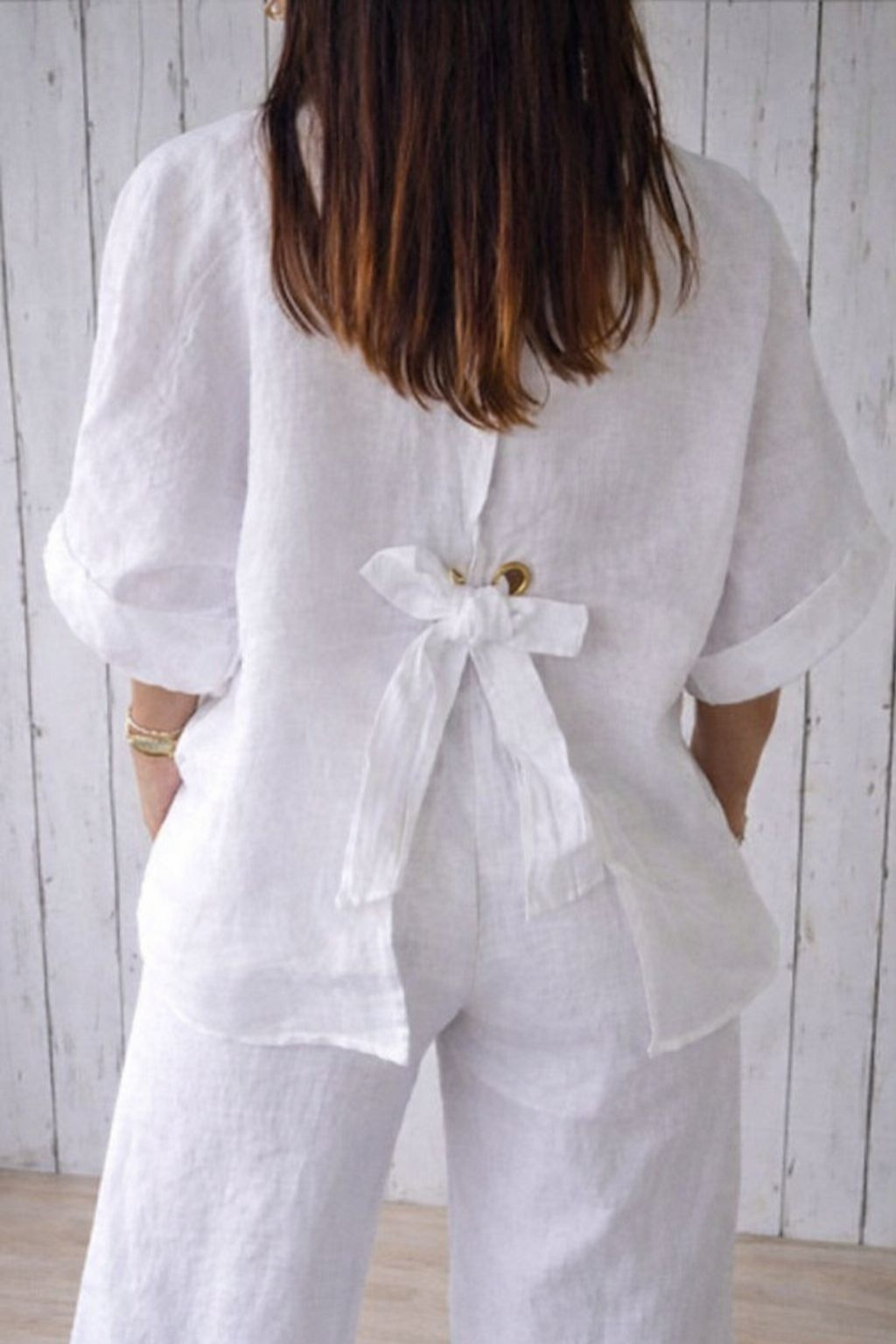 Kaylee | Women's Casual Long Buttoned Blouse
