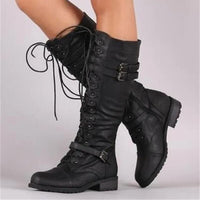 Ines | Women's Vintage Knee High Lace Boots