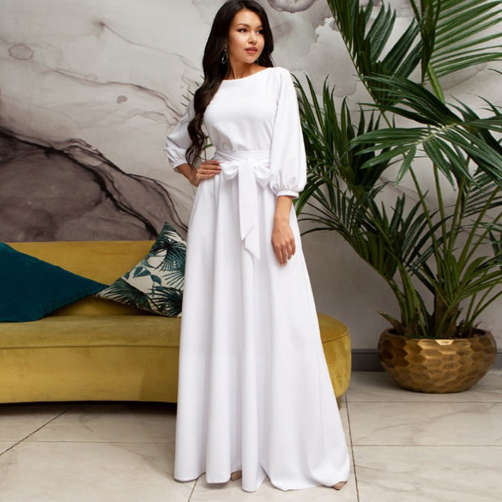 Lianne | Women's Long Sleeve Maxi Wedding Guest Dress