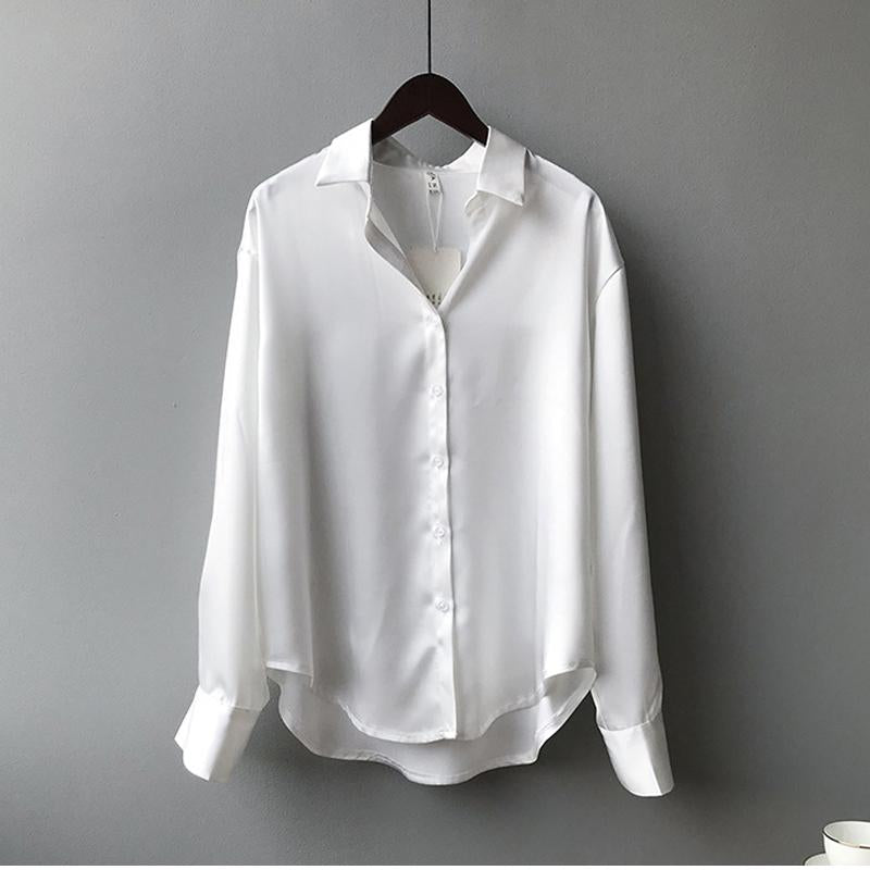 Cassandra | Women's Elegant Satin Blouse