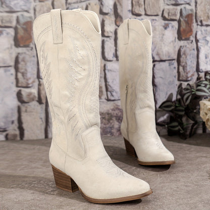 Olive | Women’s Block Heel Cowboy Boots