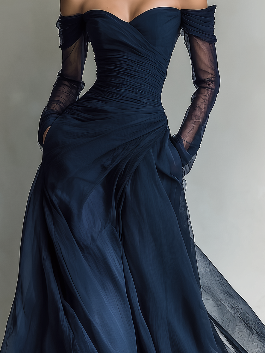 Zoey | Women's Elegant Off-Shoulder Maxi Dress